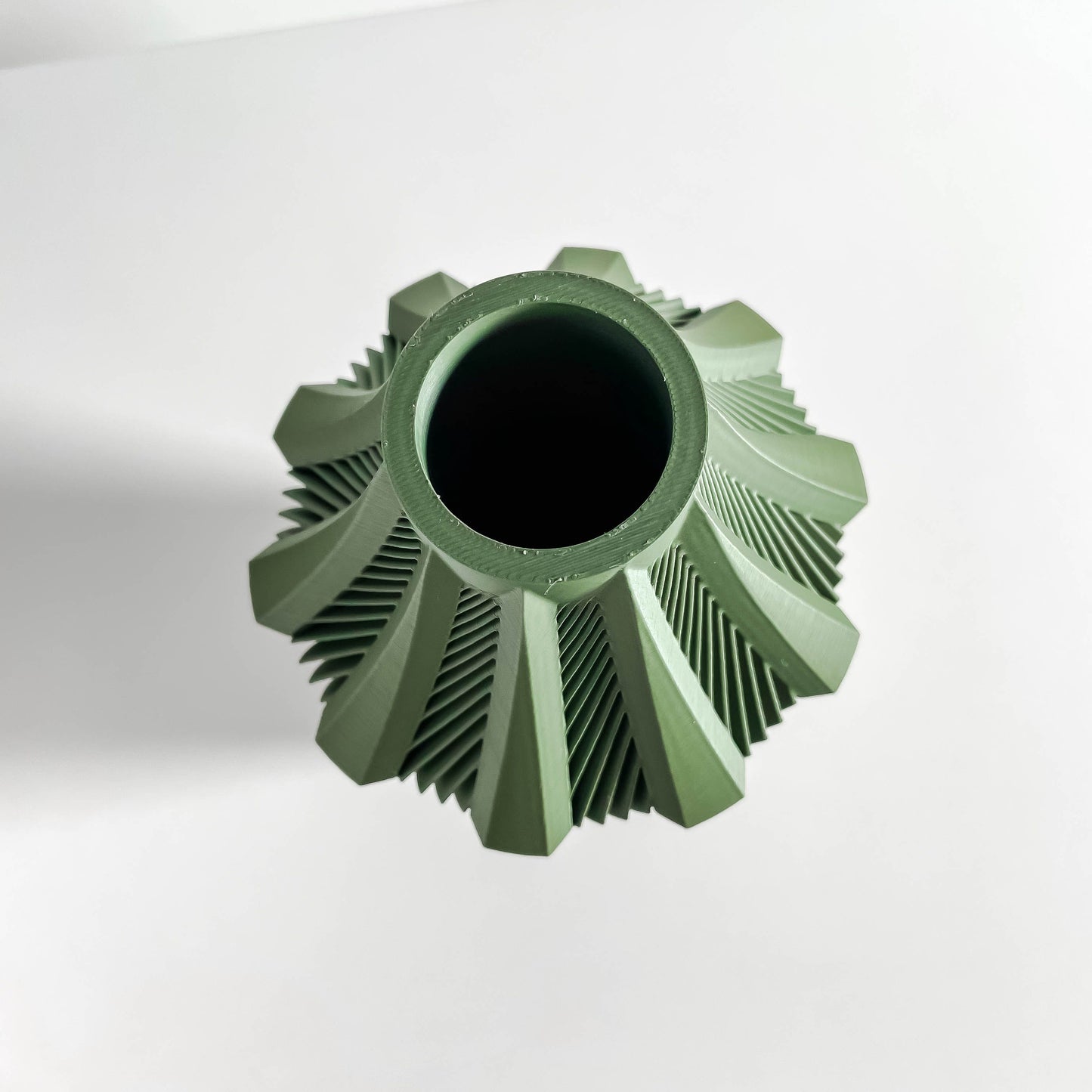 Tabletop Vase, Geometric Vessel, Contemporary Flower Holder, Mantel Accent, Sculptural