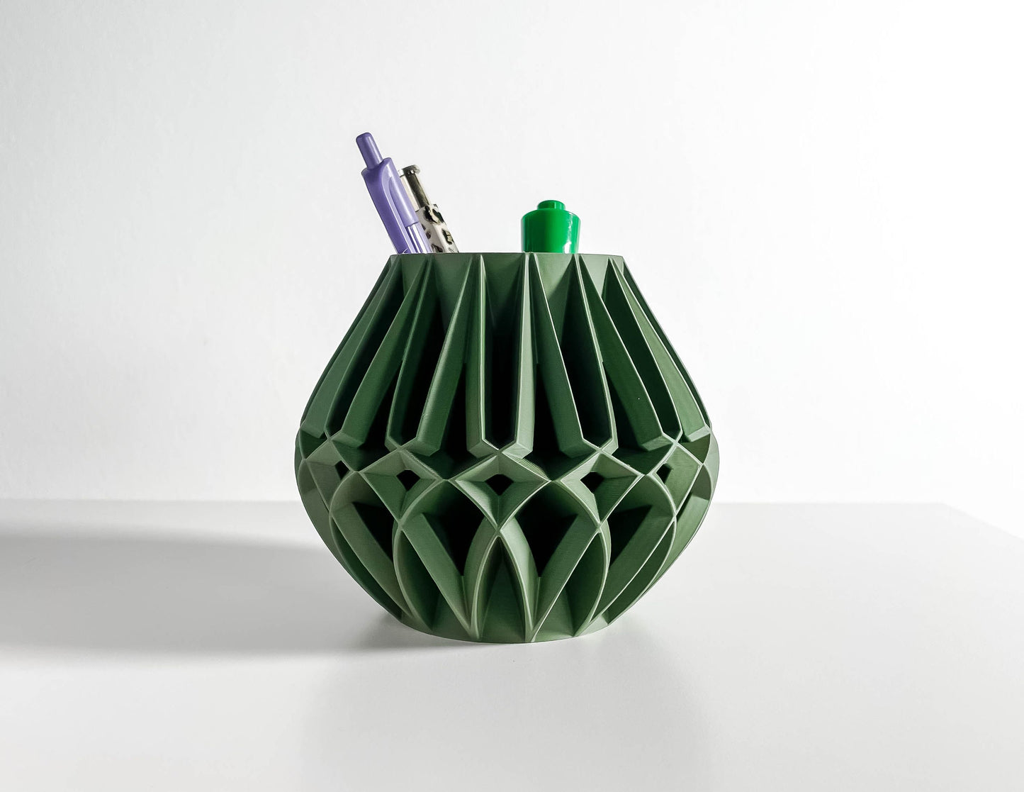 Desk Organizer, Contemporary Minimalist Workspace Pen Holder, Pencil Cup Storage