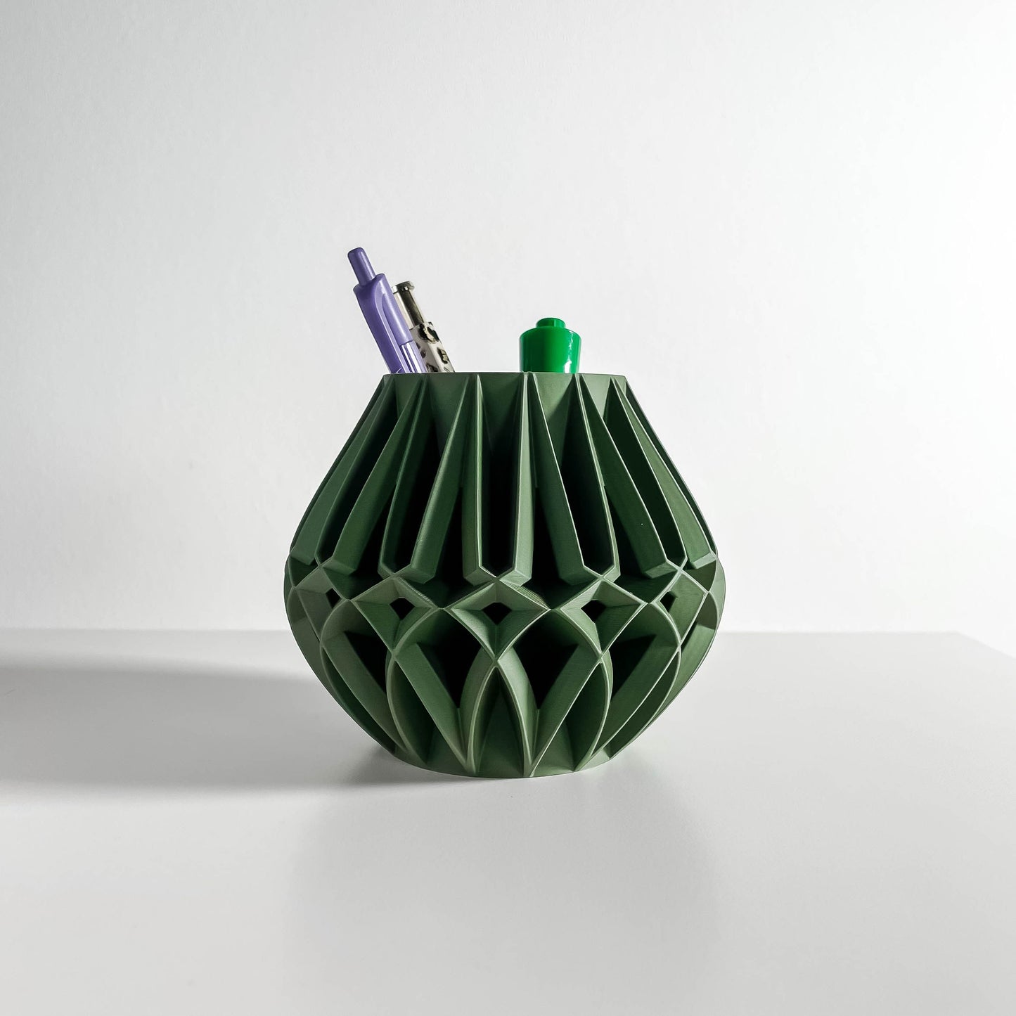 Desk Organizer, Contemporary Minimalist Workspace Pen Holder, Pencil Cup Storage