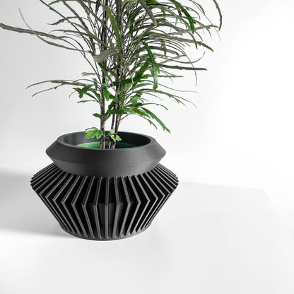 planter pot, succulent holder, minimalist herb container, sculptural office organizer