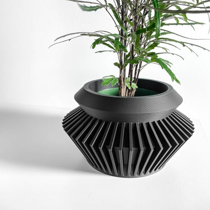 planter pot, succulent holder, minimalist herb container, sculptural office organizer