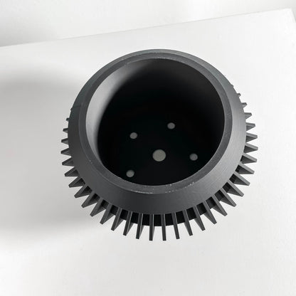 planter pot, succulent holder, minimalist herb container, sculptural office organizer