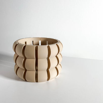 Orchid Pot, Geometric Root Viewing Planter, Contemporary-Scandinavian Bedside Plant Showcase