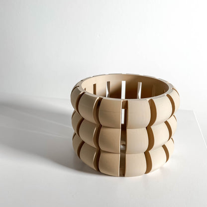 Orchid Pot, Geometric Root Viewing Planter, Contemporary-Scandinavian Bedside Plant Showcase