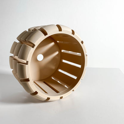 Orchid Pot, Geometric Root Viewing Planter, Contemporary-Scandinavian Bedside Plant Showcase