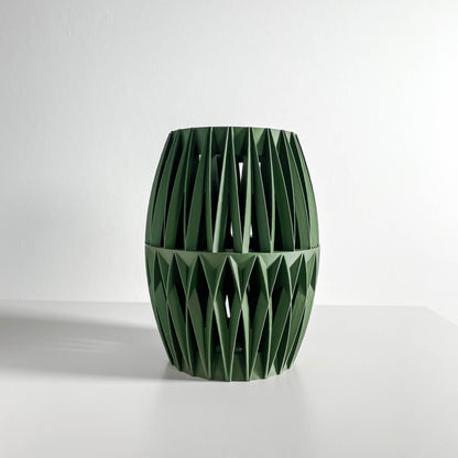 Vase Nordic Statement Vessel, Neutral Decorative Tabletop Flowerholder, Sculptural Accent