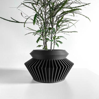 planter pot, succulent holder, minimalist herb container, sculptural office organizer