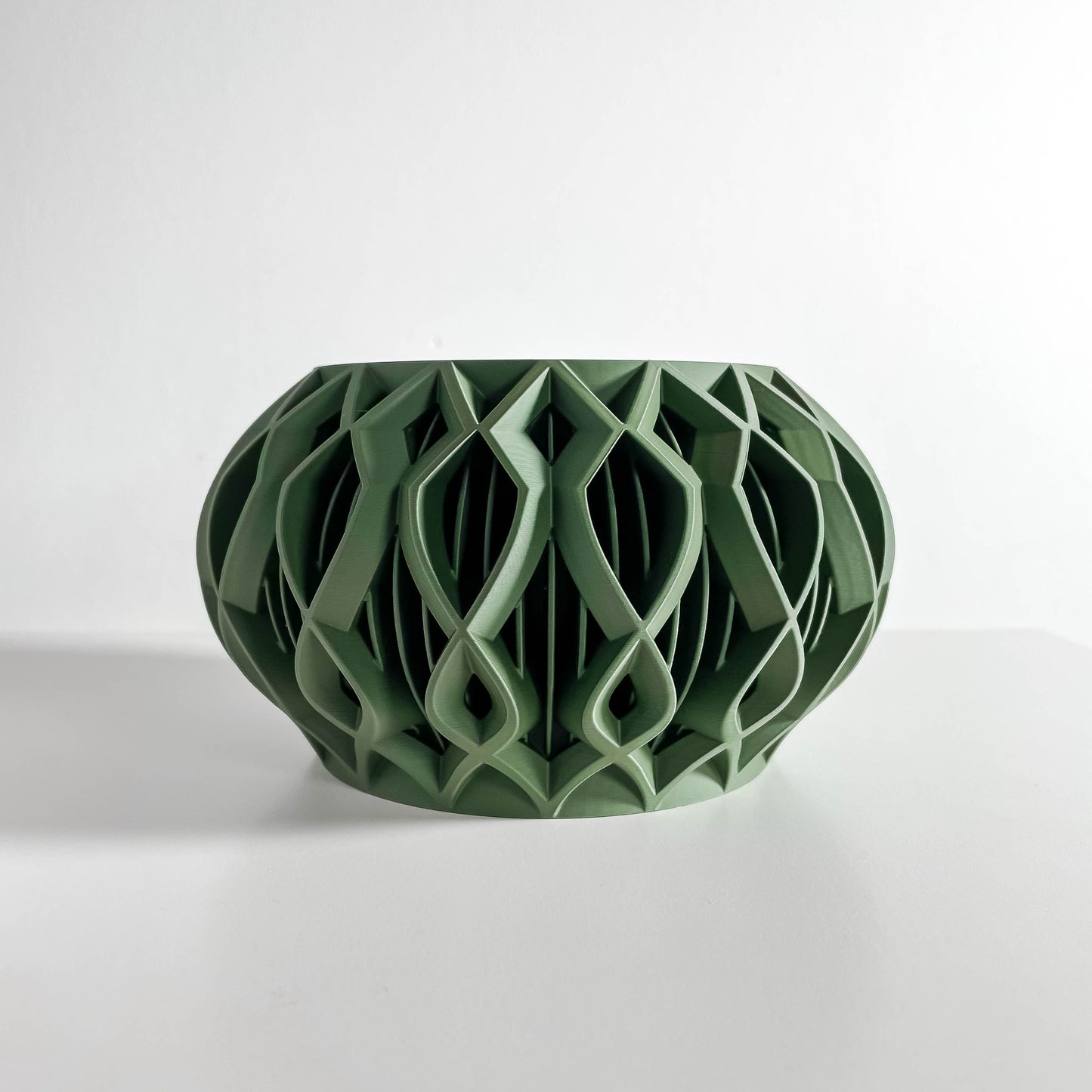 Planter Pot, Octagonal Succulent Display, Desktop Herb Holder, Architectural Modern