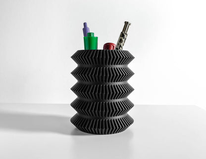 Desk Organizer, Pen Holder, Pencil Cup, Minimalist Workstation Accessory, Contemporary