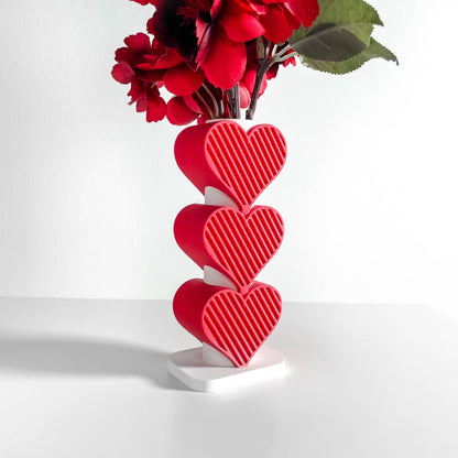 Valentine Vase, Contemporary Bud Holder, Minimalist Tabletop Display, Elegant ArtDeco