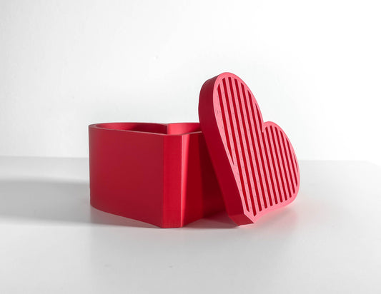 Trinket Jar, Heart-Shaped Vanity Catchall, Sculptural Jewelry Storage, Minimalist Organizer
