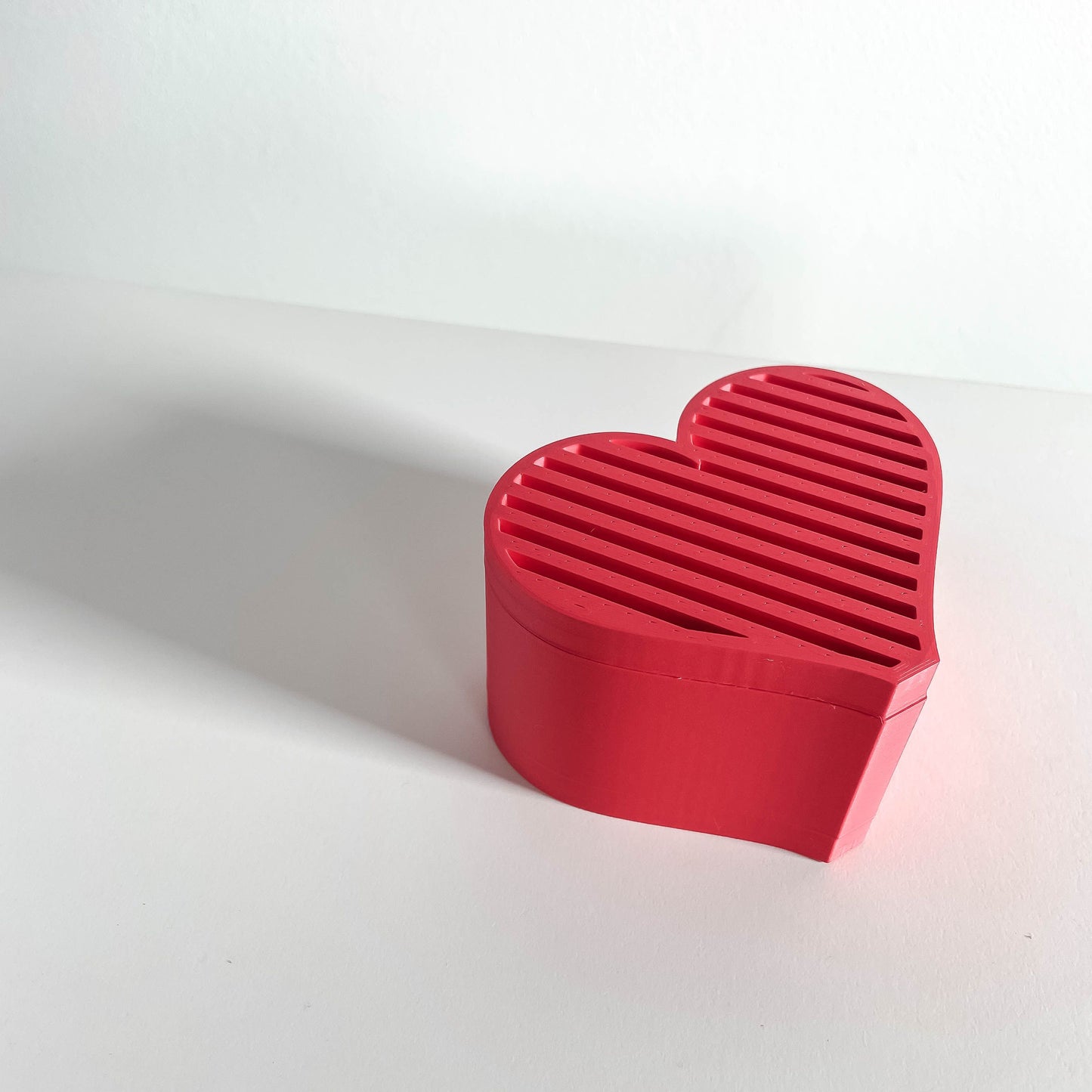 Trinket Jar, Heart-Shaped Vanity Catchall, Sculptural Jewelry Storage, Minimalist Organizer