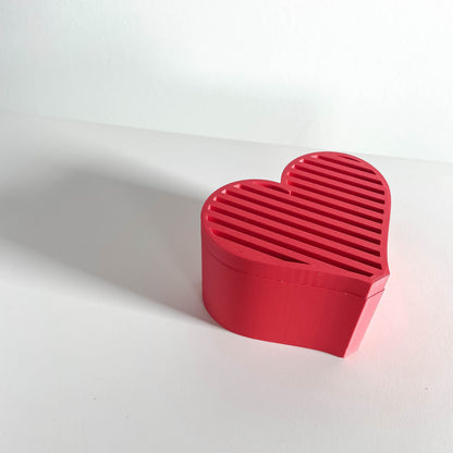 Trinket Jar, Heart-Shaped Vanity Catchall, Sculptural Jewelry Storage, Minimalist Organizer