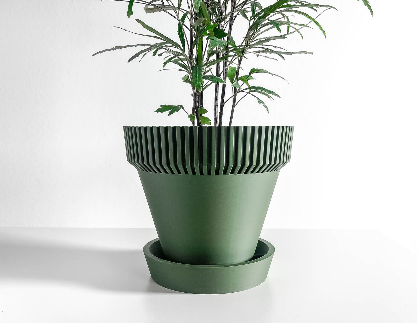 Indoor Planter, Sculptural Geometric Succulent Holder, Minimalist Desk Organizer Accent