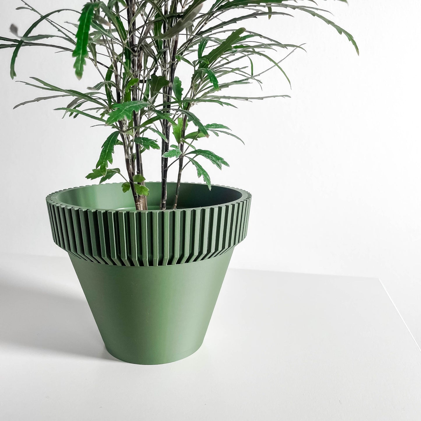 Indoor Planter, Sculptural Geometric Succulent Holder, Minimalist Desk Organizer Accent