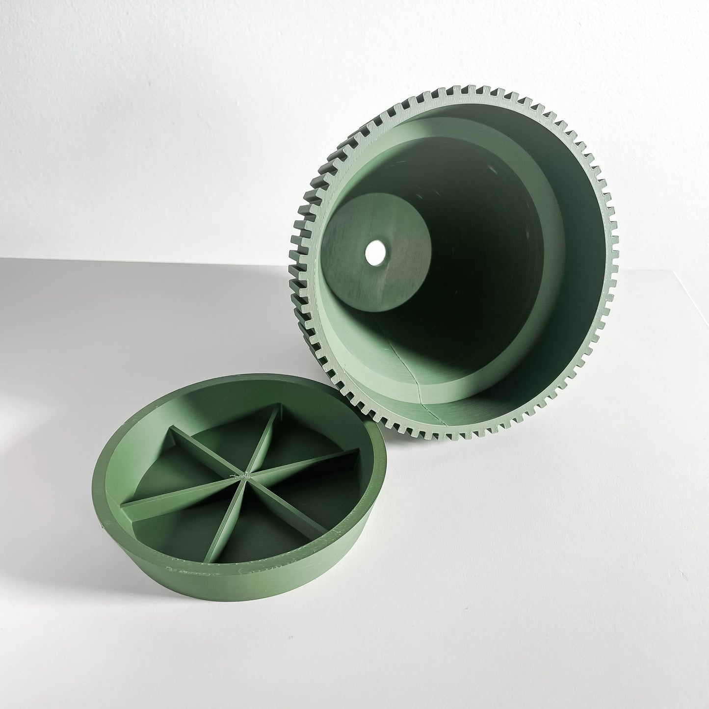 Indoor Planter, Sculptural Geometric Succulent Holder, Minimalist Desk Organizer Accent