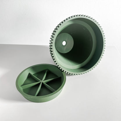 Indoor Planter, Sculptural Geometric Succulent Holder, Minimalist Desk Organizer Accent