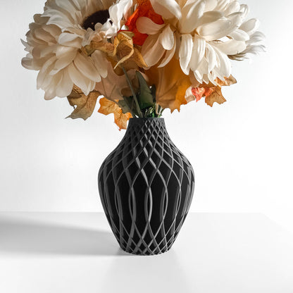 Modern Vase, Sculptural Home Decor, Minimalist Flower Accent, Tabletop Centerpiece, Nordic Design, Abstract Vessel