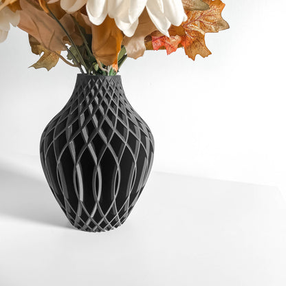 Modern Vase, Sculptural Home Decor, Minimalist Flower Accent, Tabletop Centerpiece, Nordic Design, Abstract Vessel