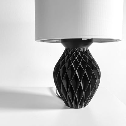 Table Lamp Modern, Architectural Bedside Workspace Reading Light, Minimalist Geometric