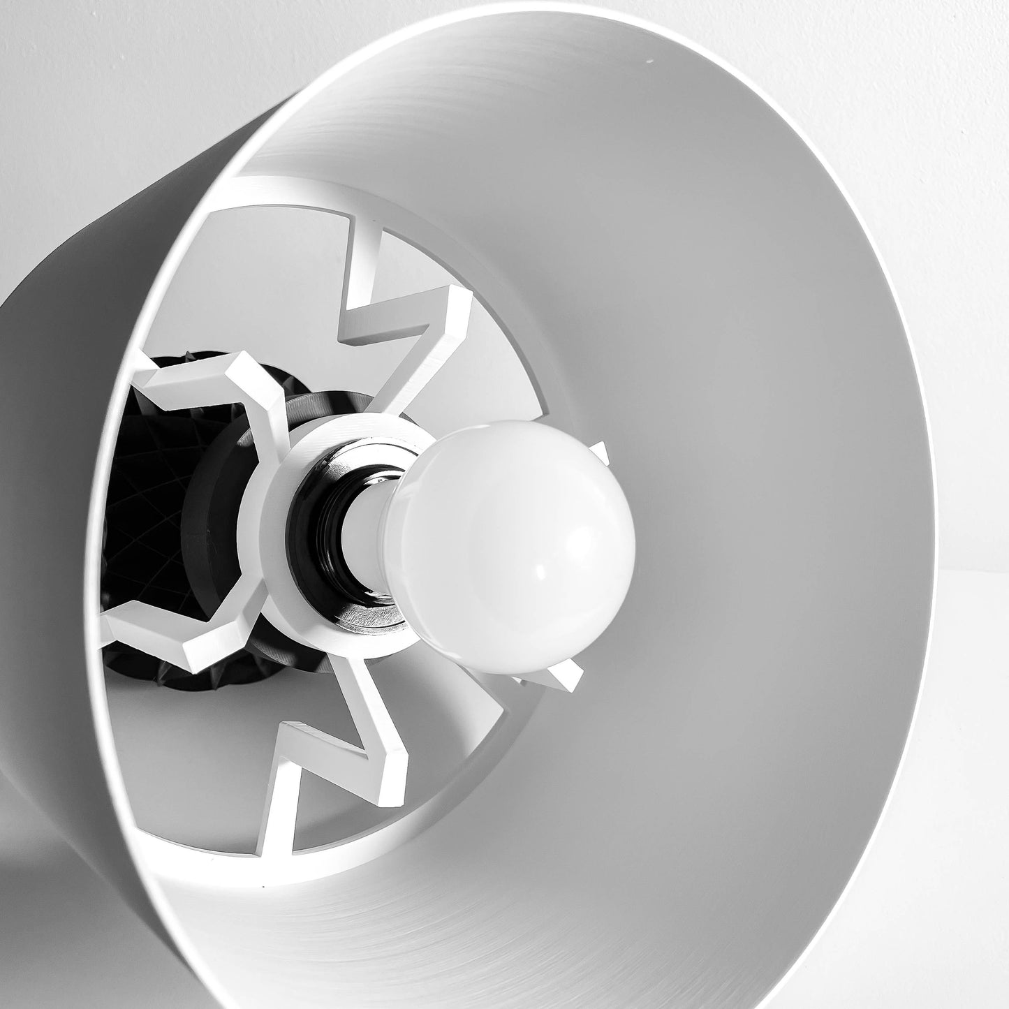 Table Lamp Modern, Architectural Bedside Workspace Reading Light, Minimalist Geometric