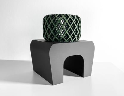 Plant Stand, Planter Riser, Minimalist Display, Mid Century Sculptural Pedestal.