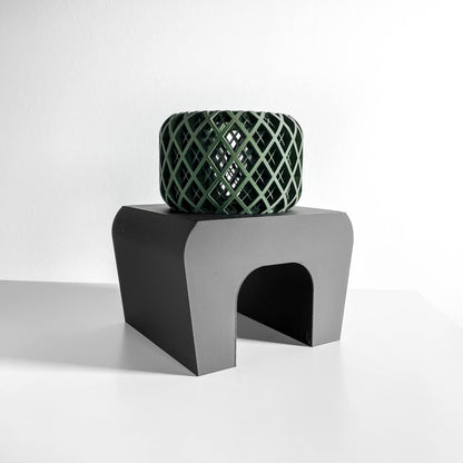 Plant Stand, Planter Riser, Minimalist Display, Mid Century Sculptural Pedestal.