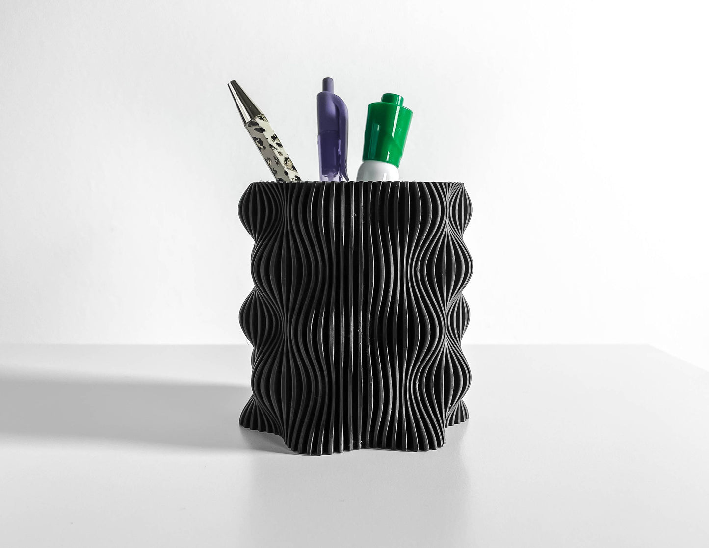pen holder, minimalist organizer, modern desktop stand, workspace study companion