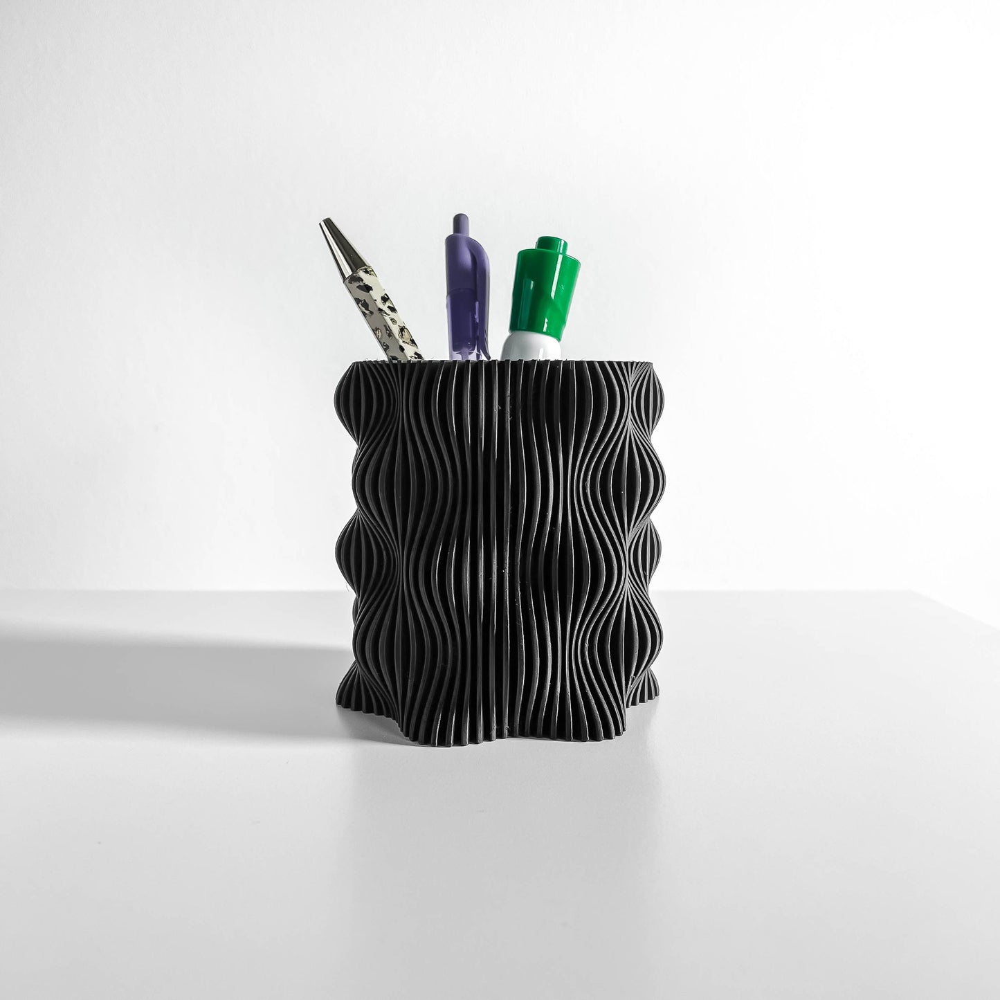 pen holder, minimalist organizer, modern desktop stand, workspace study companion