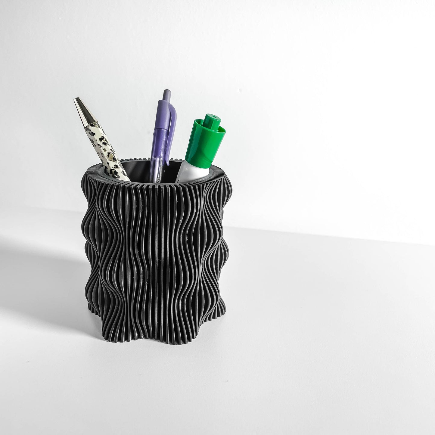 pen holder, minimalist organizer, modern desktop stand, workspace study companion