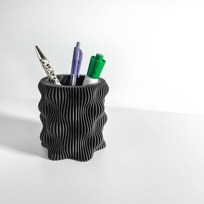 pen holder, minimalist organizer, modern desktop stand, workspace study companion