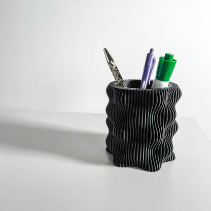 pen holder, minimalist organizer, modern desktop stand, workspace study companion