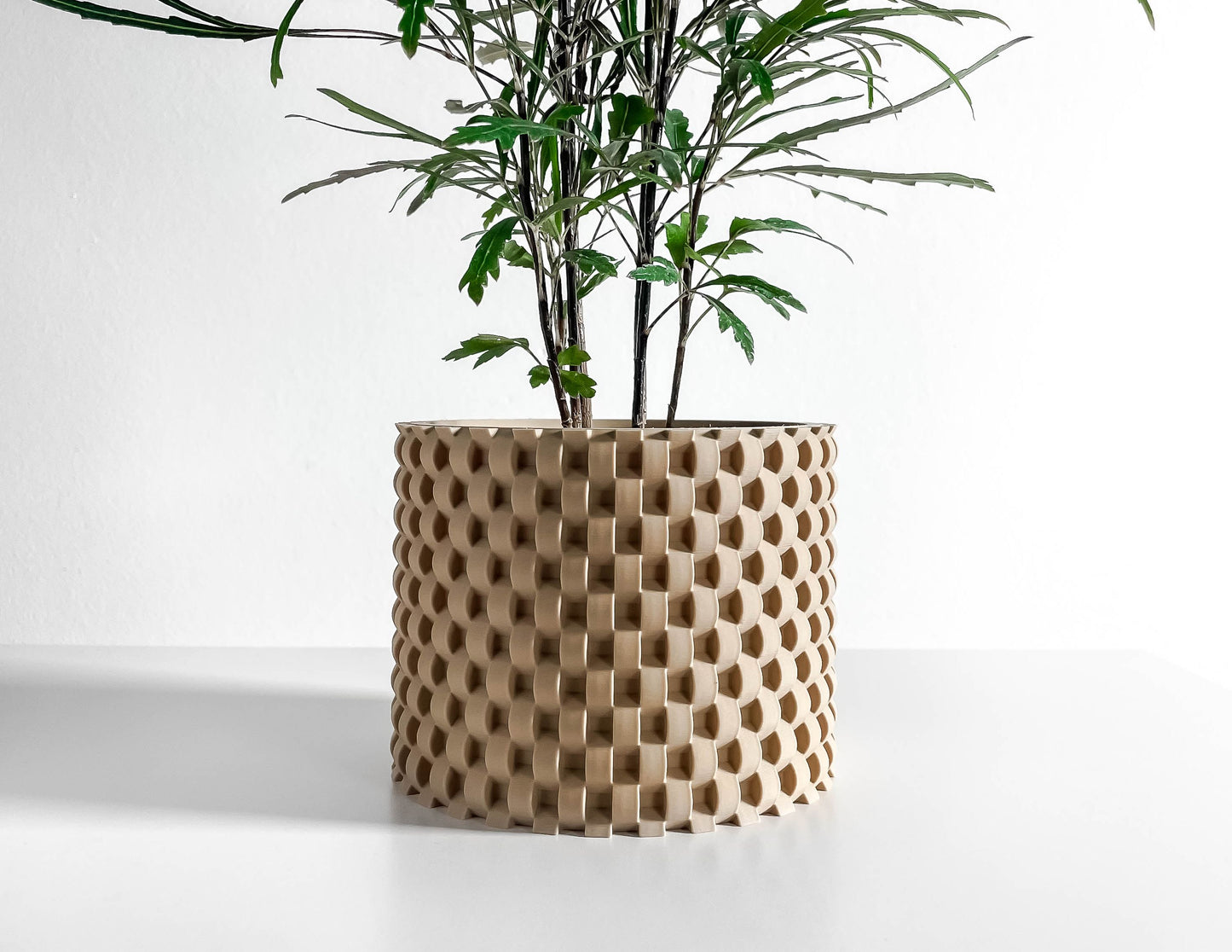 Decorative Planter Pot, Indoor Succulent Holder, Herb Container, Small Flower Desk Organizer, Sculptural Accent