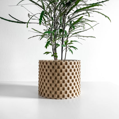 Decorative Planter Pot, Indoor Succulent Holder, Herb Container, Small Flower Desk Organizer, Sculptural Accent