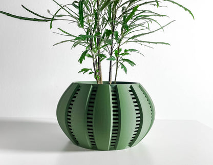 Scandinavian Style Planter Pot, Stylish Artistic Vessel, Geometric Indoor Herb Succulent Organizer, Flowering Decor