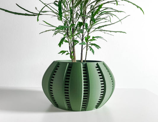 Scandinavian Style Planter Pot, Stylish Artistic Vessel, Geometric Indoor Herb Succulent Organizer, Flowering Decor