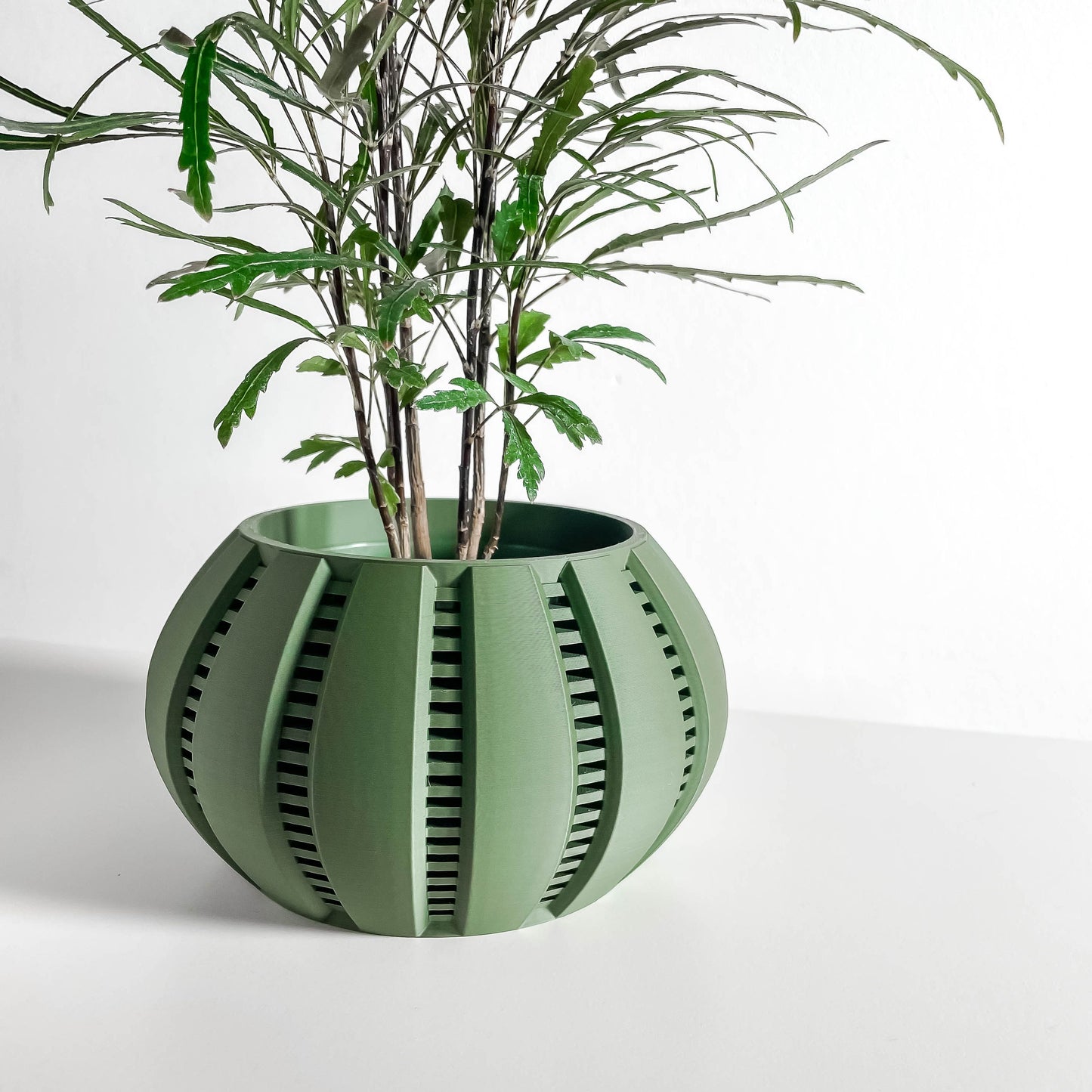 Scandinavian Style Planter Pot, Stylish Artistic Vessel, Geometric Indoor Herb Succulent Organizer, Flowering Decor