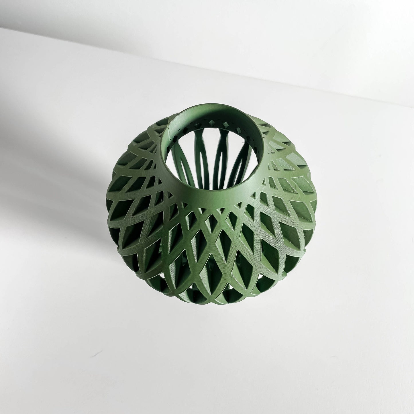 Abstract Vase, Modern Tabletop Accent, Abstract Flower Holder, Minimalist Organic Shape Olive Desk Display