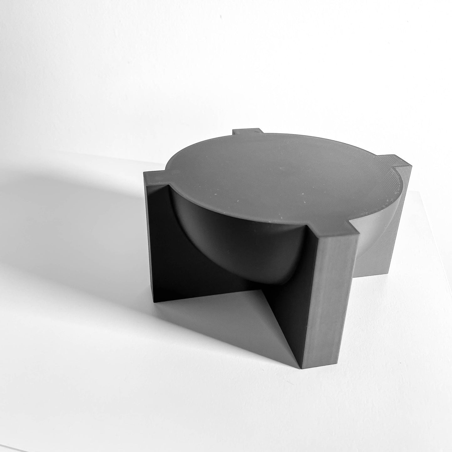 Sculptural Plant Stand, Interior Riser, Contemporary Pedestal for Planters, Minimalist Japandi Design