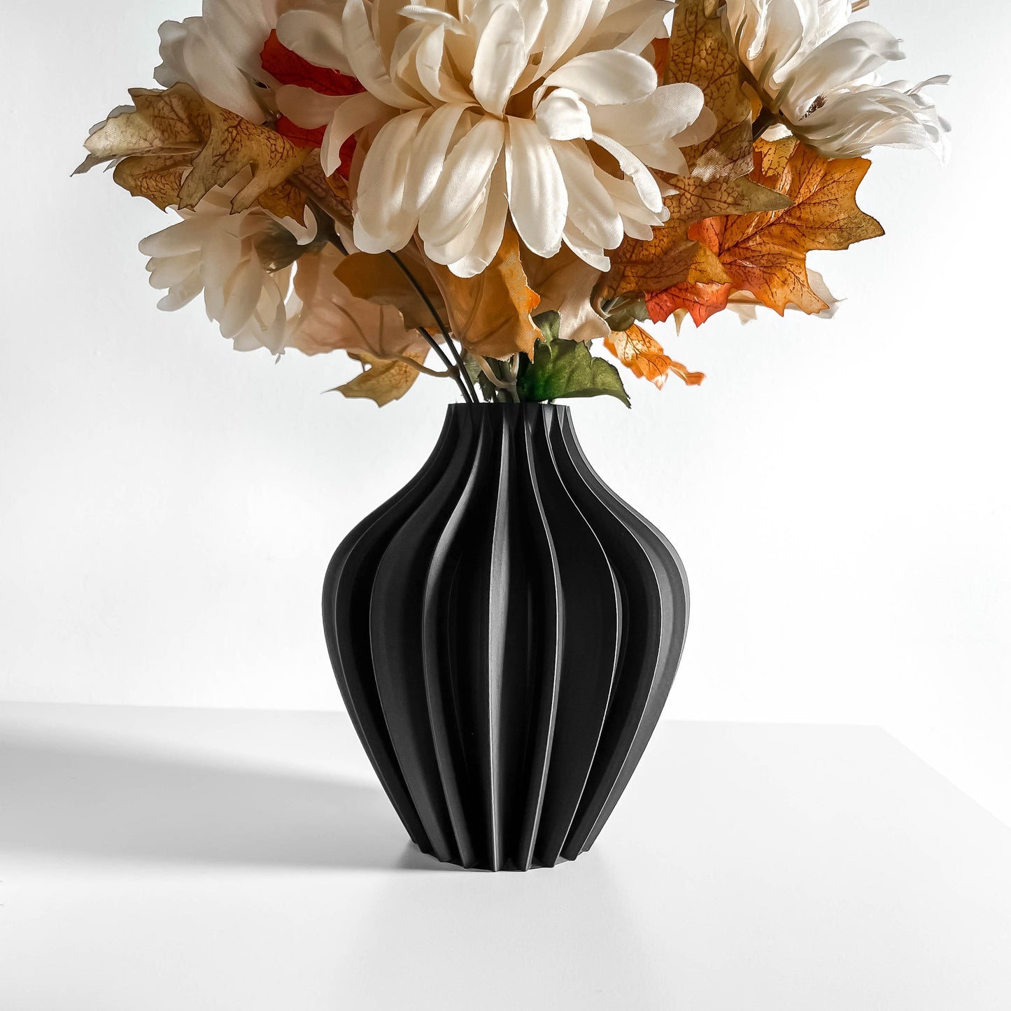 Geometric Vase, Nordic Minimalist Tabletop Accent, Modern Architectural Flower Holder