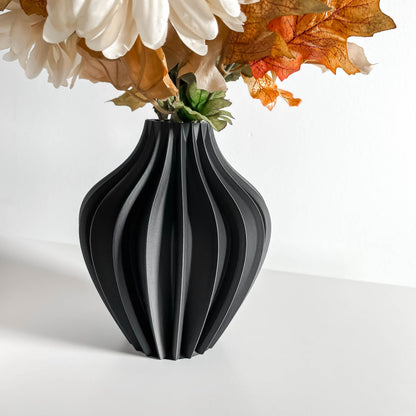 Geometric Vase, Nordic Architectural Flower Holder, Tabletop Artistic Deco Minimalist