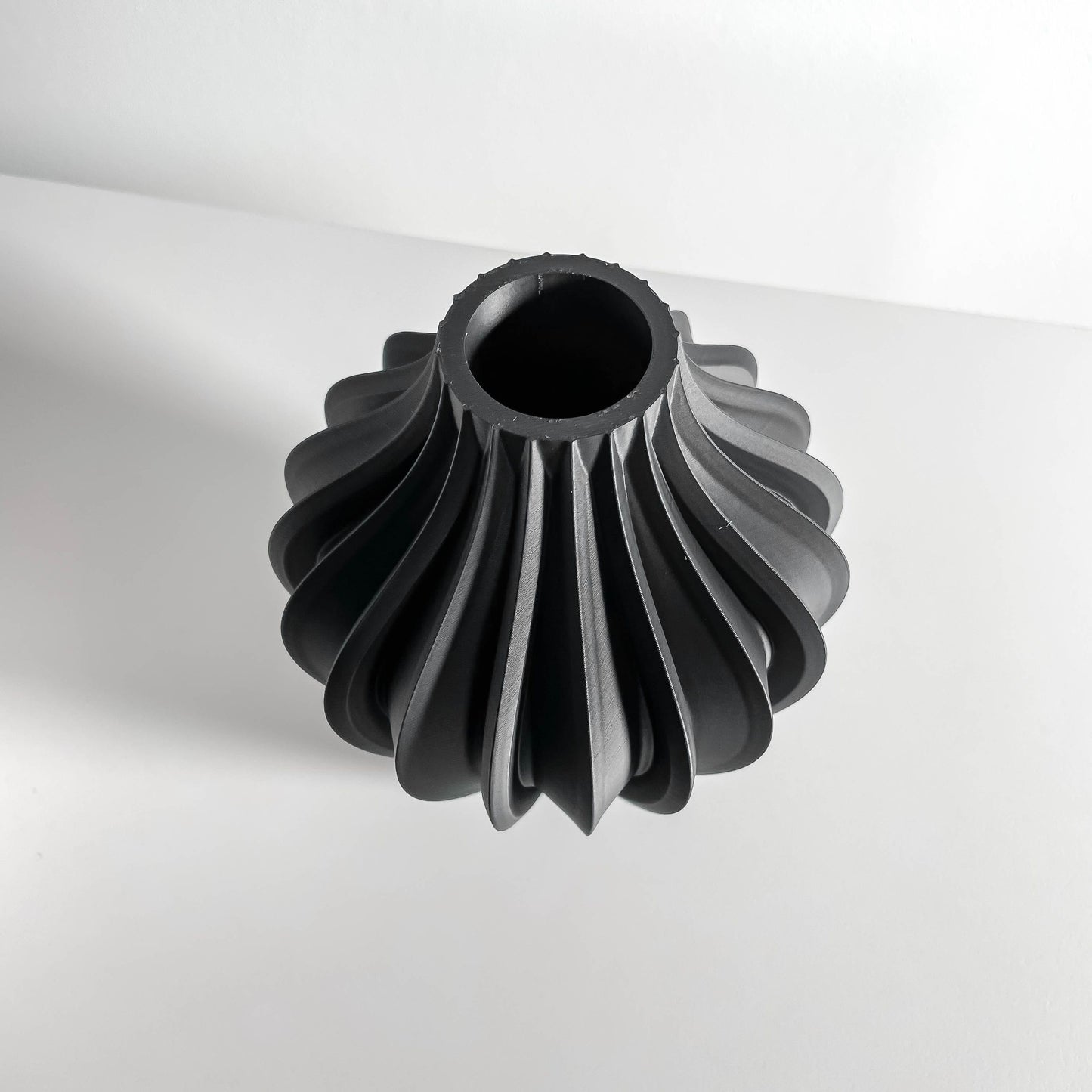 Geometric Vase, Nordic Minimalist Tabletop Accent, Modern Architectural Flower Holder