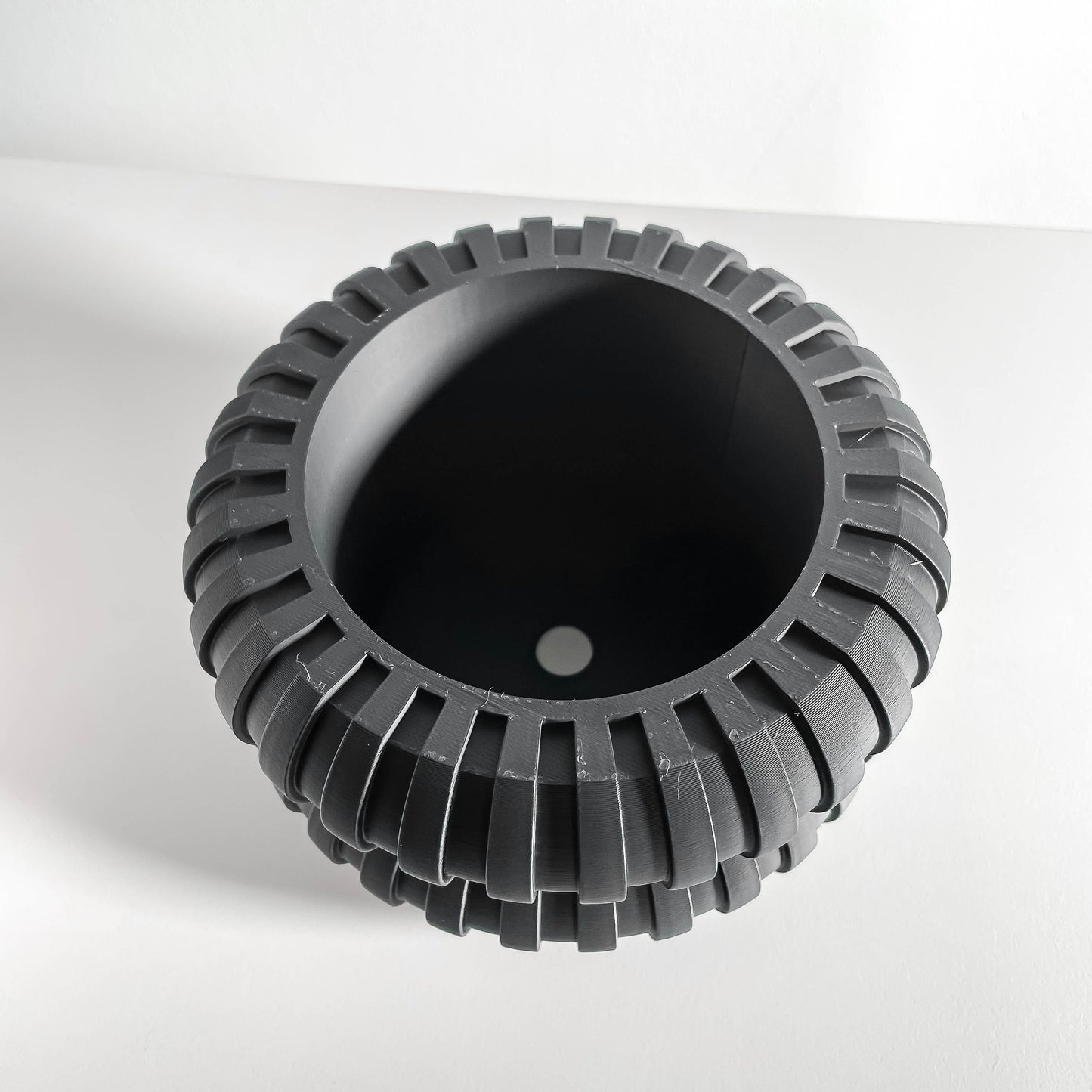 Modern planter, Japandi succulent container, artdeco desktop herb holder, minimalist