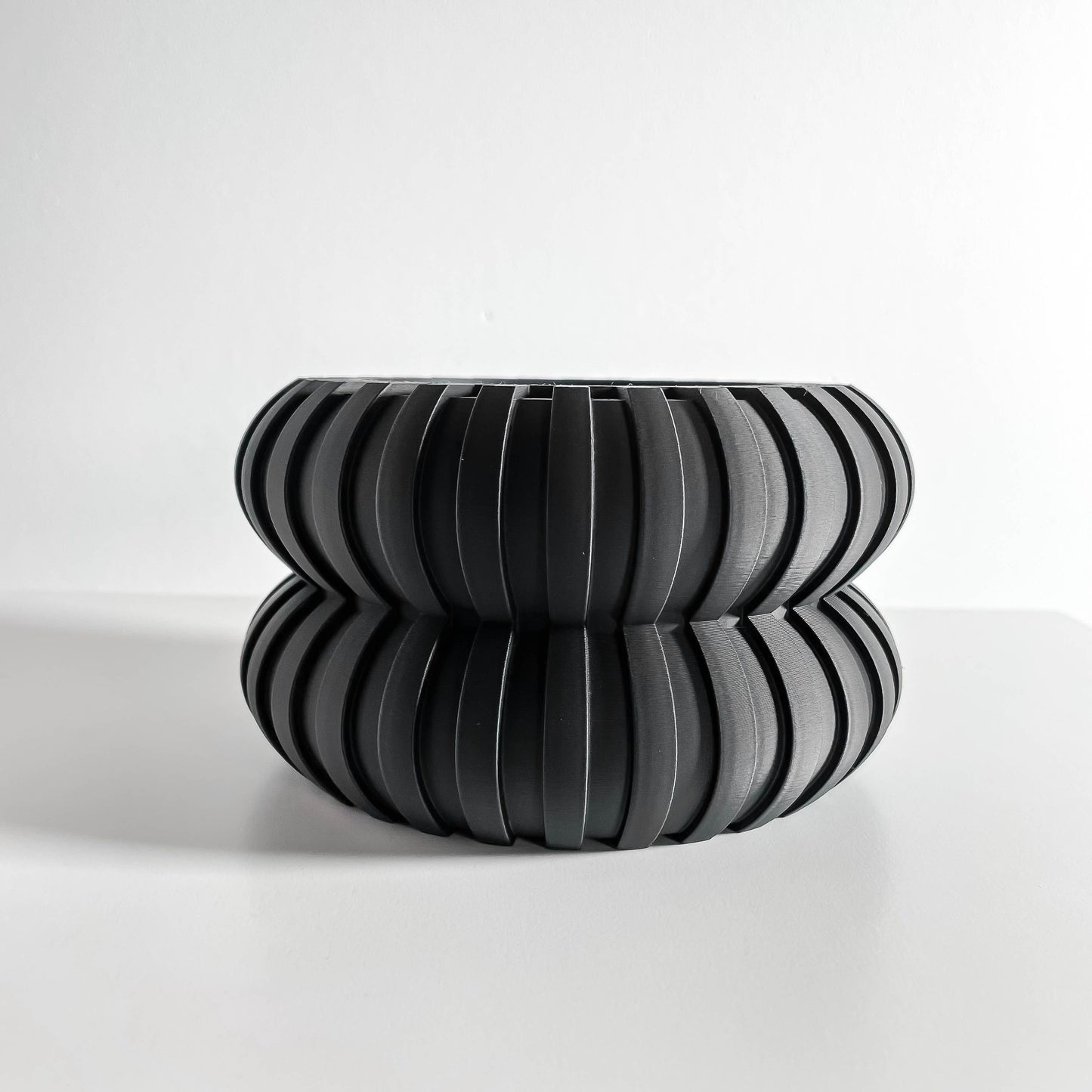 Modern planter, Japandi succulent container, artdeco desktop herb holder, minimalist