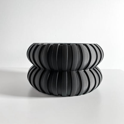 Modern planter, Japandi succulent container, artdeco desktop herb holder, minimalist