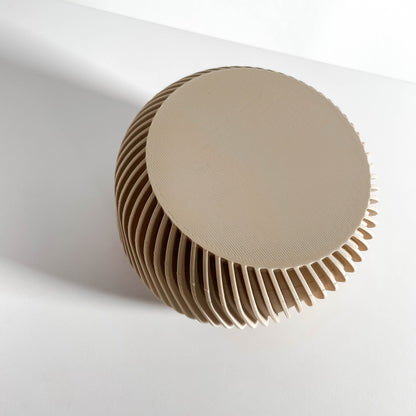 Lidded Jar, Twist Lid Vanity Organizer, Desk Catchall, Contemporary Scandinavian