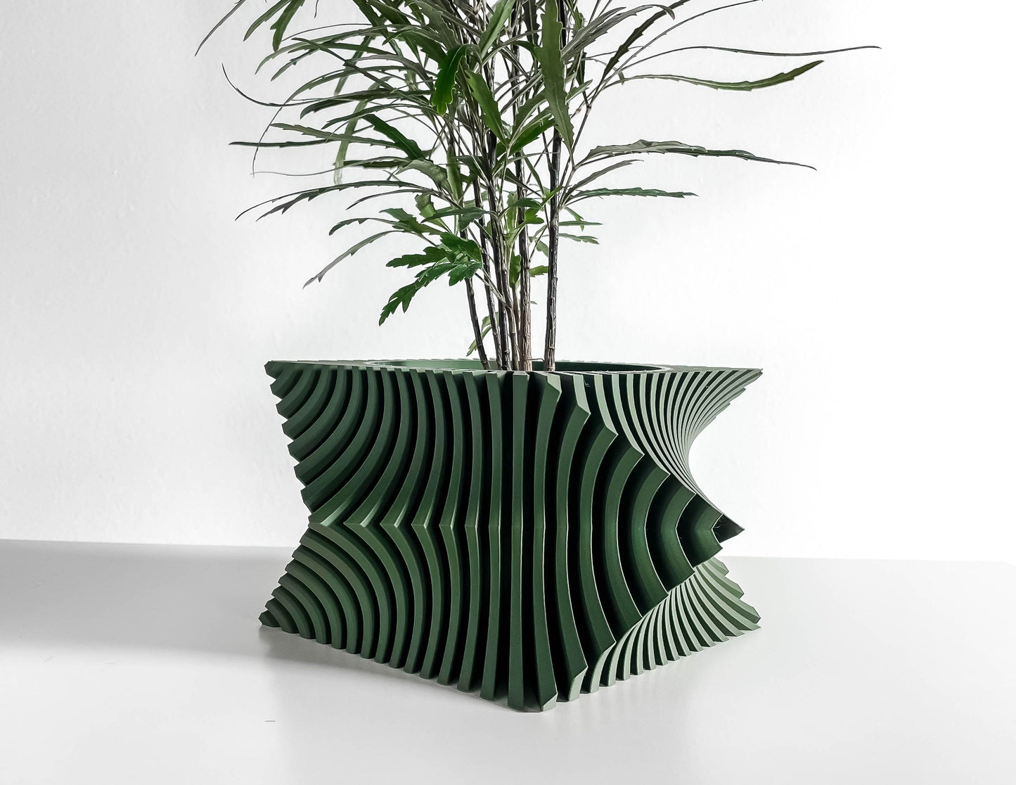 Geometric Planter, Minimalist Cubic Herb Holder, Succulent Display, Japandi Desktop