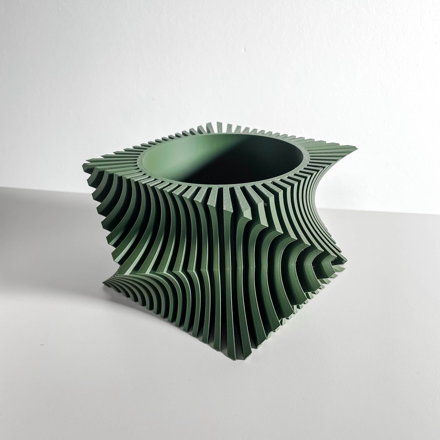 Geometric Planter, Minimalist Cubic Herb Holder, Succulent Display, Japandi Desktop