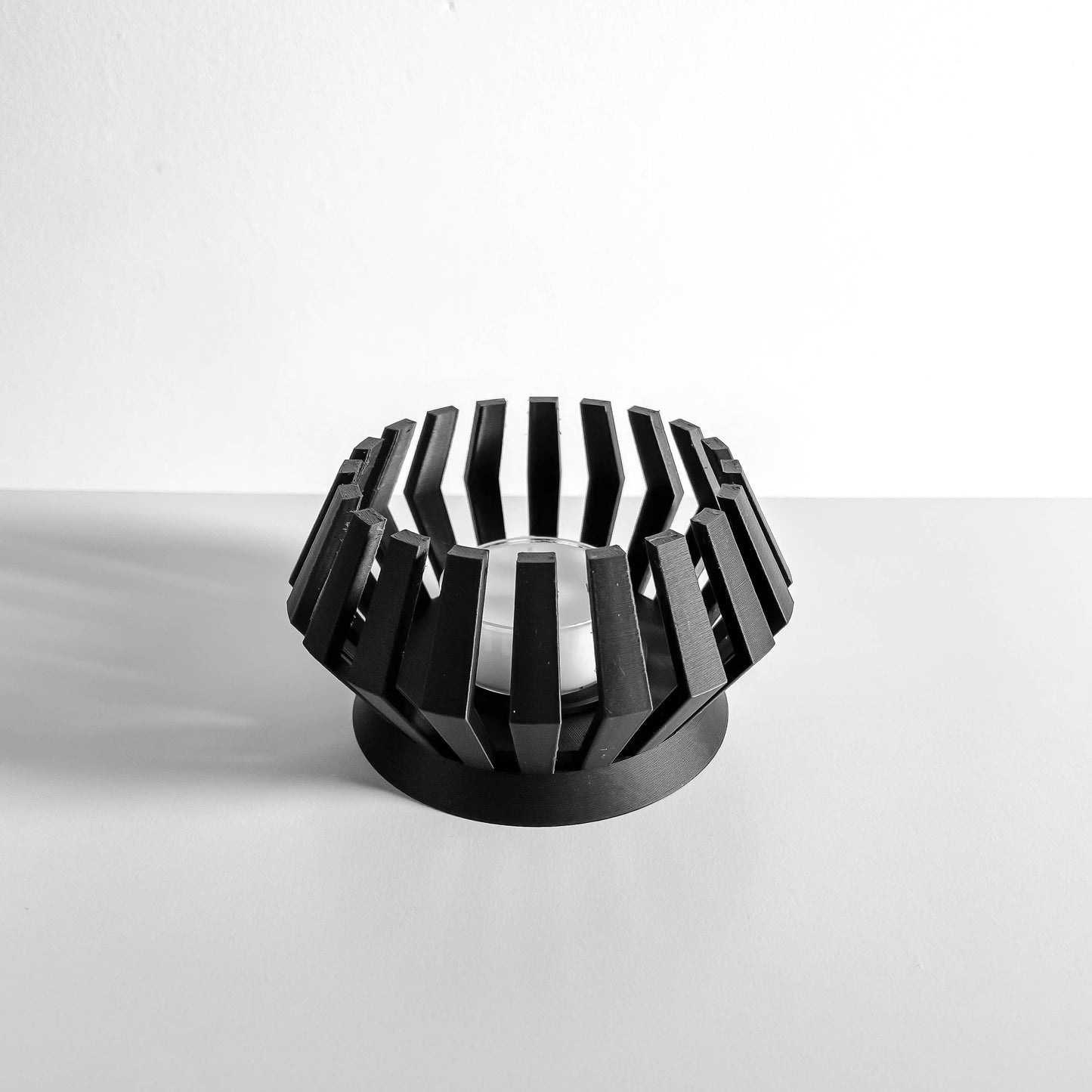 Candle Holder, Tealight Votive, Ambient Table Accent, Minimalist Scandinavian Sculpture