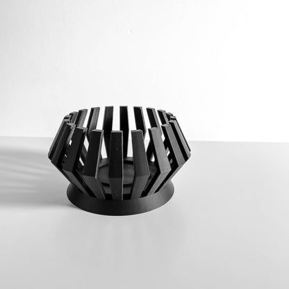 Candle Holder, Tealight Votive, Ambient Table Accent, Minimalist Scandinavian Sculpture